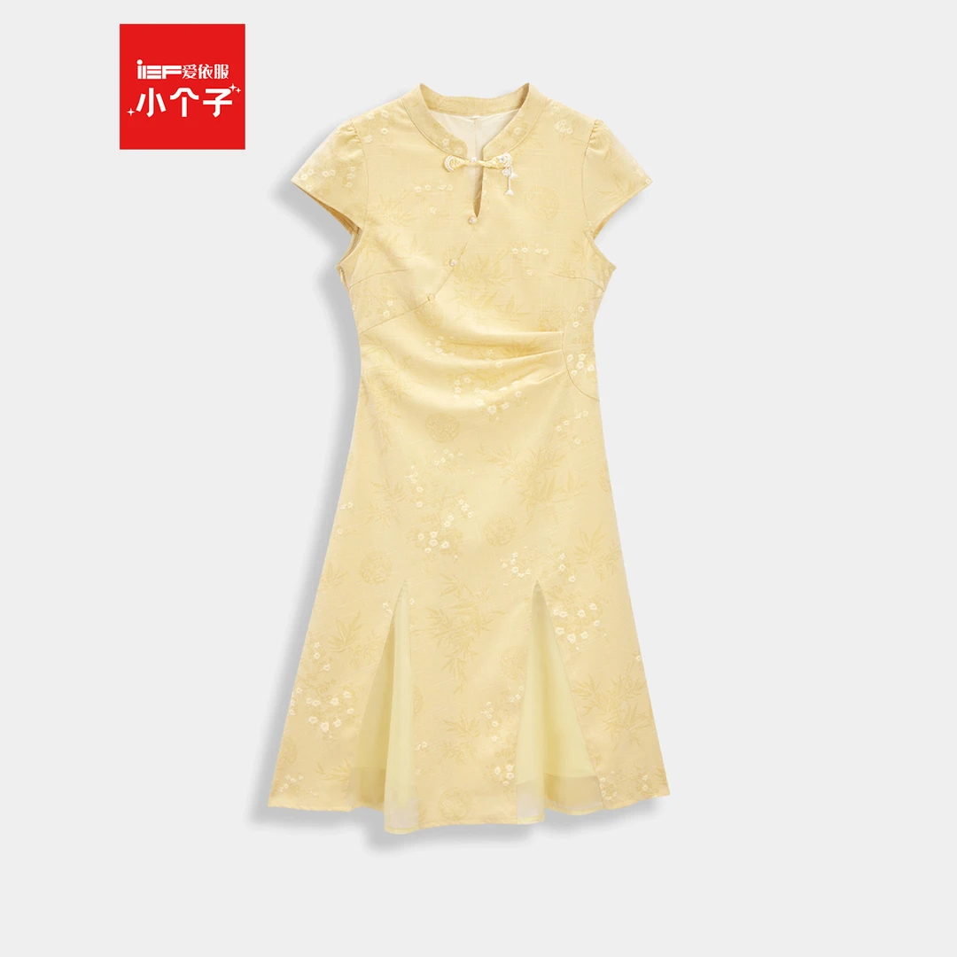 【小个子专属】IEF/爱依服2025新款夏季收腰显瘦中国风复古气质旗袍