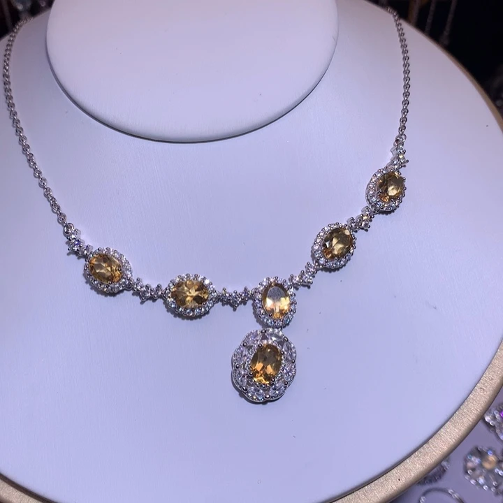 欧泊合金颈饰项链