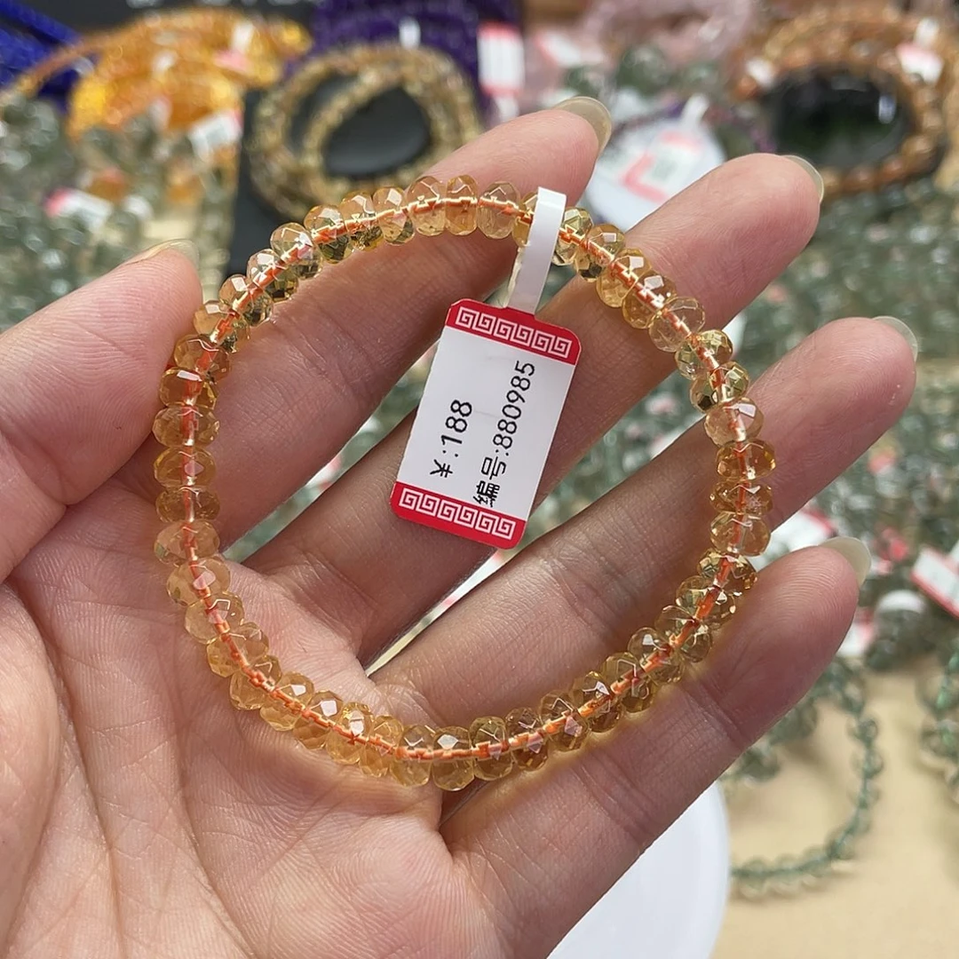 水晶手链未镶嵌?****?黄水晶手链