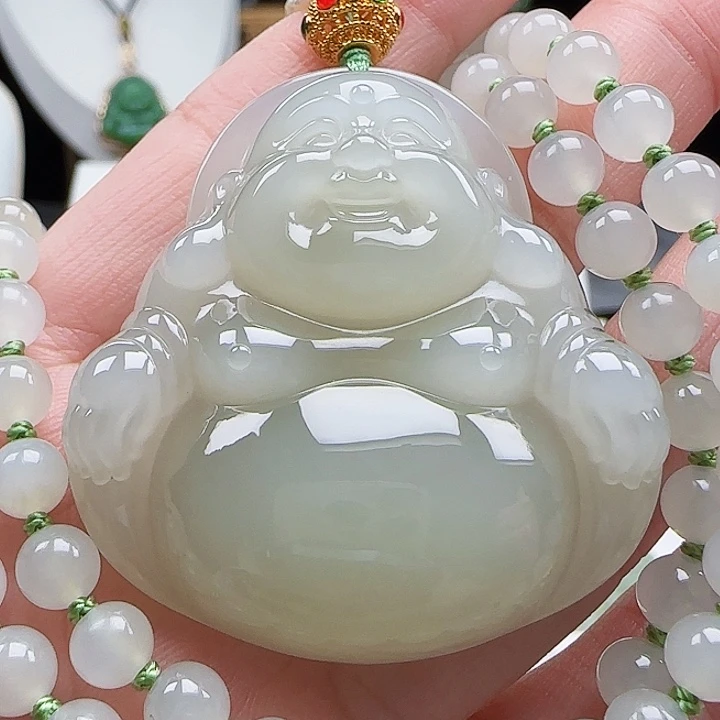 吊坠(赠链)足金镶嵌和田玉