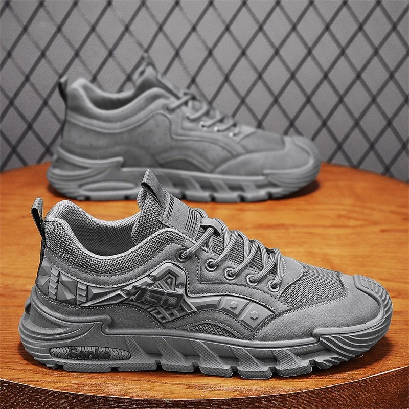 男鞋2025春季新款软底舒适耐磨百搭潮流时尚男士运动休闲跑步鞋潮