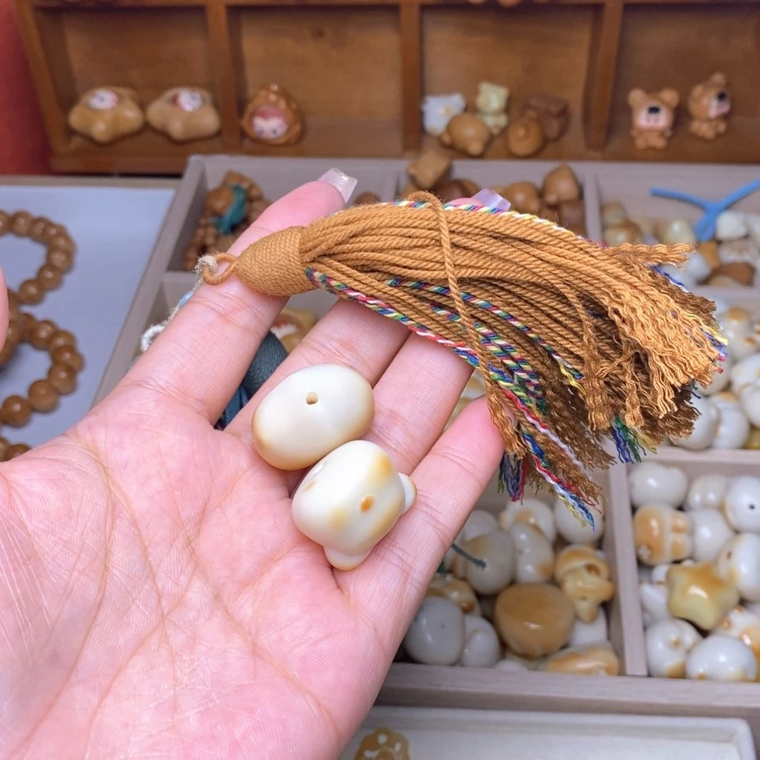 手串猴头核桃爱心 小熊流苏金