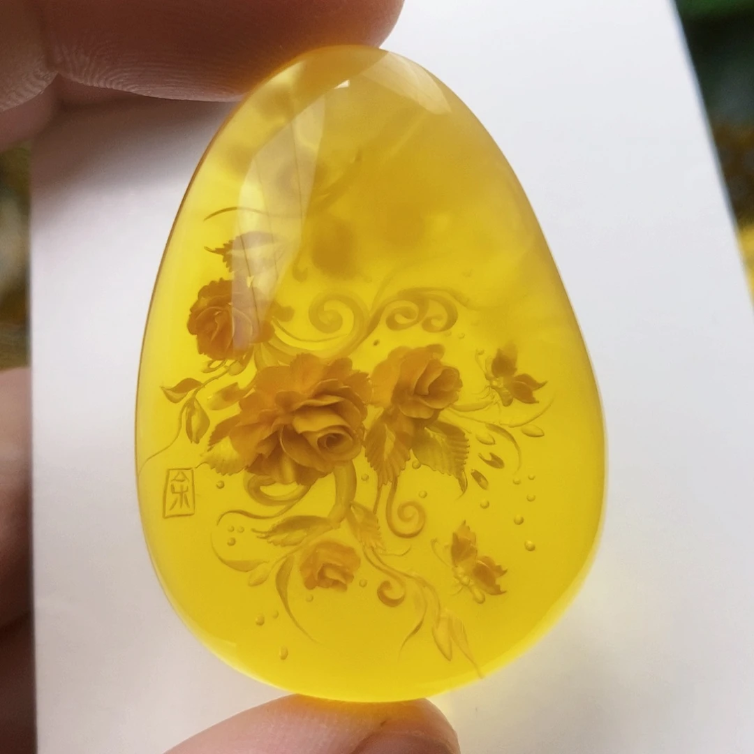 【闪购商品】金珀吊坠(不含链)未镶嵌