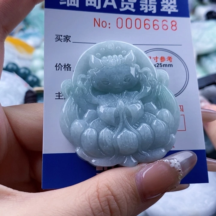 翡翠未镶嵌吊坠(不含链)