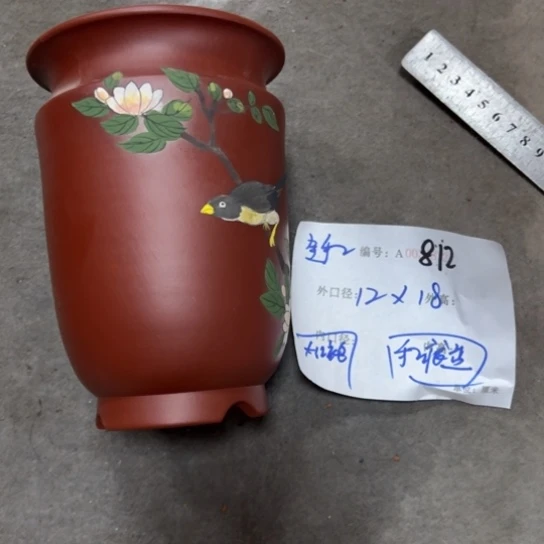 花***痴紫砂花盆花卉工艺