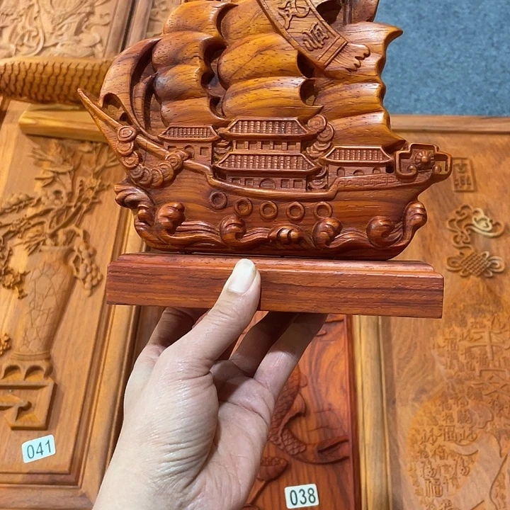 非洲紫檀（红花梨）一帆摆