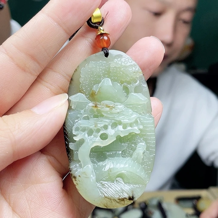 和田玉未镶嵌颈饰