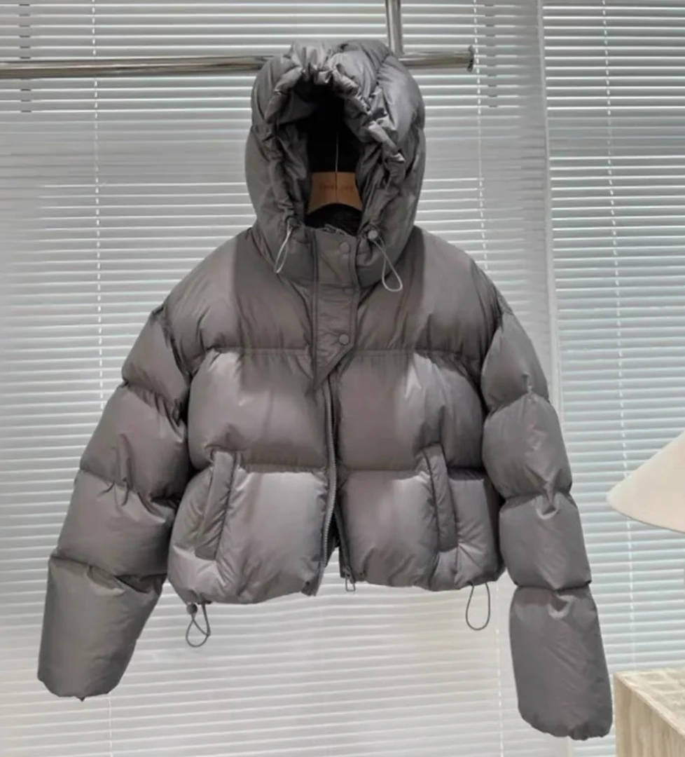 韩版连帽宽松休闲女短款新款羽绒服时尚显瘦外套