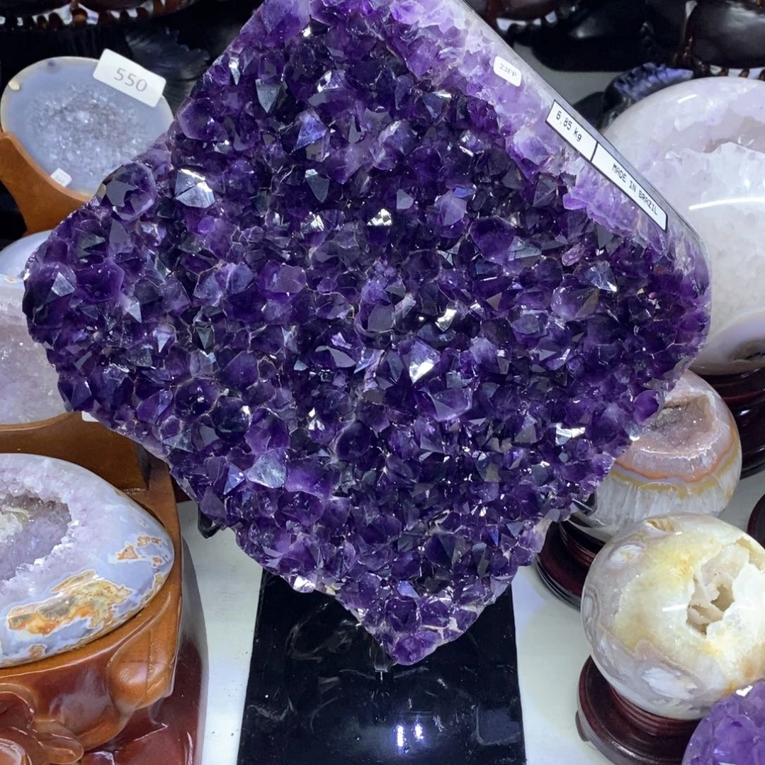 紫晶摆件未镶嵌莹