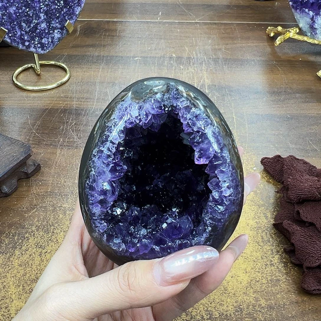 未镶嵌紫晶摆件紫晶