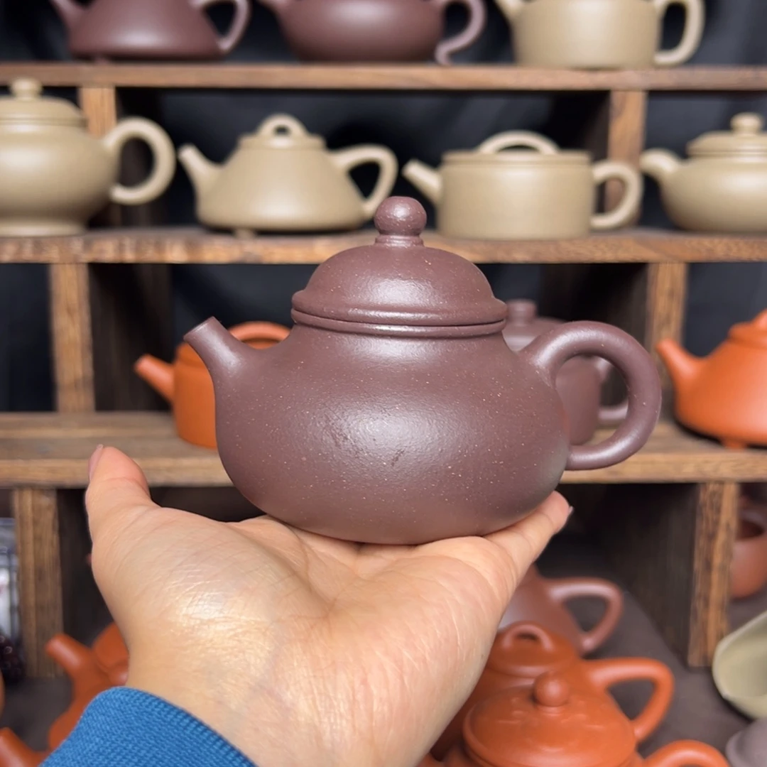 紫砂茶壶微瑕天青容天180毫升