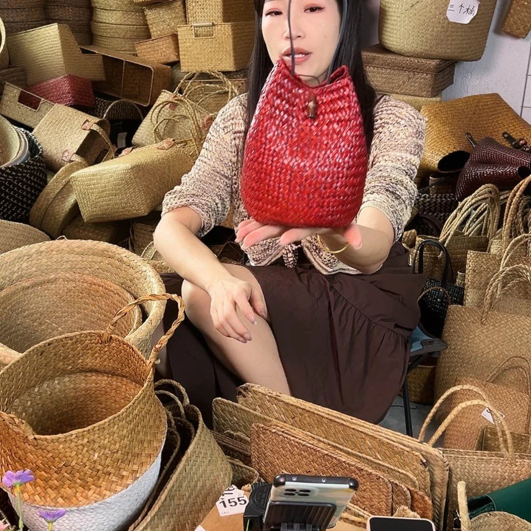 编织带草编包/草编收纳盒微瑕疵