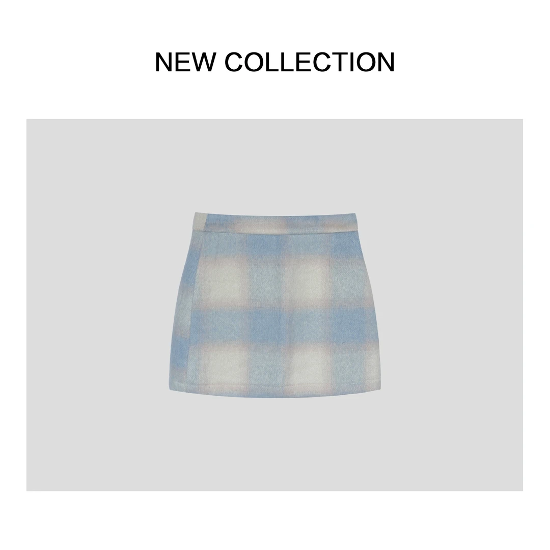 《婷婷专属》清新甜美格子短裙 Q1F58006