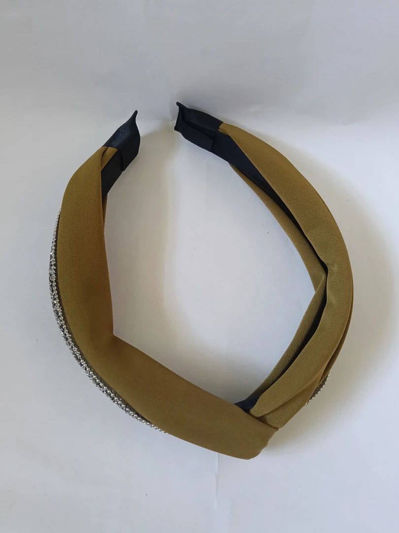 复古港风女法式日韩少女风发箍黄色时尚头箍头饰美式