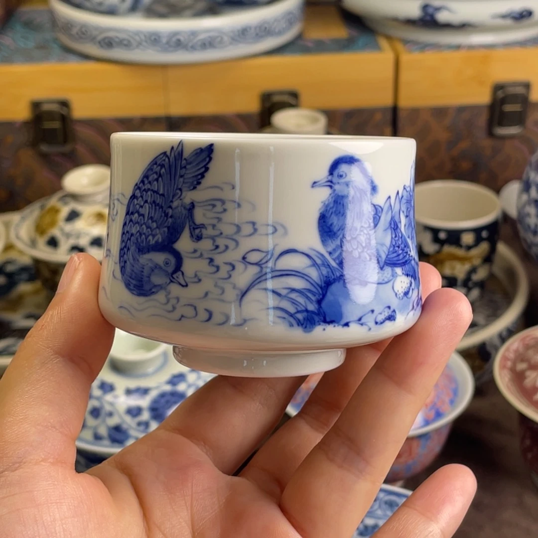 11景德镇青花鸳鸯