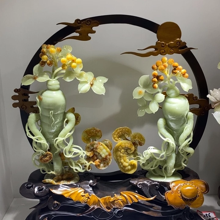 未镶嵌蛇纹石玉（覆膜）珠宝奇石