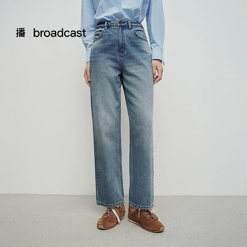 【商场同款】25年春夏播简约腰头牛仔裤BDS1KD1502