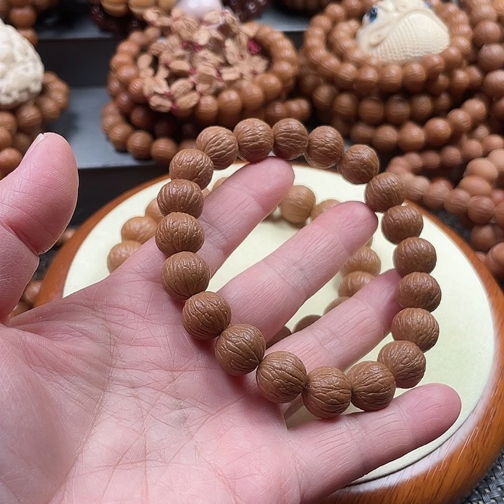 手串猴头核桃1.3同尺磨盘风羽