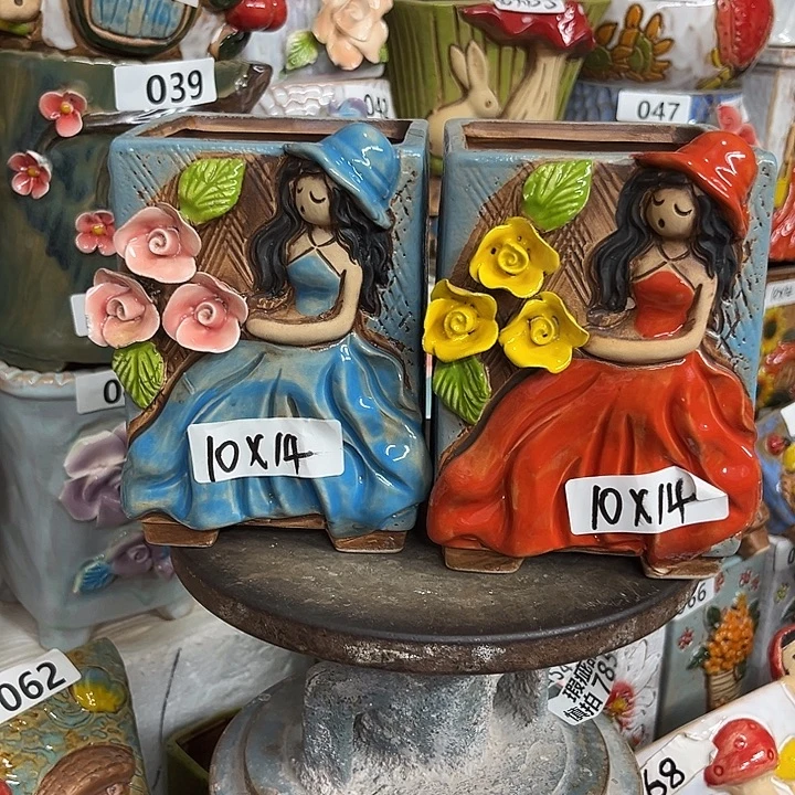 紫砂花盆粗陶材质多肉花盆