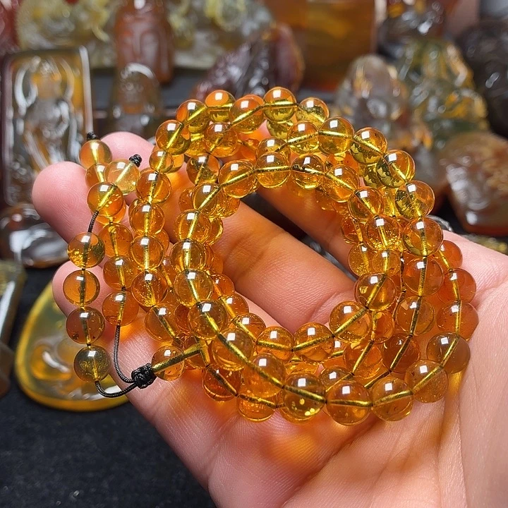 琥珀未镶嵌颈饰8➕雨花122