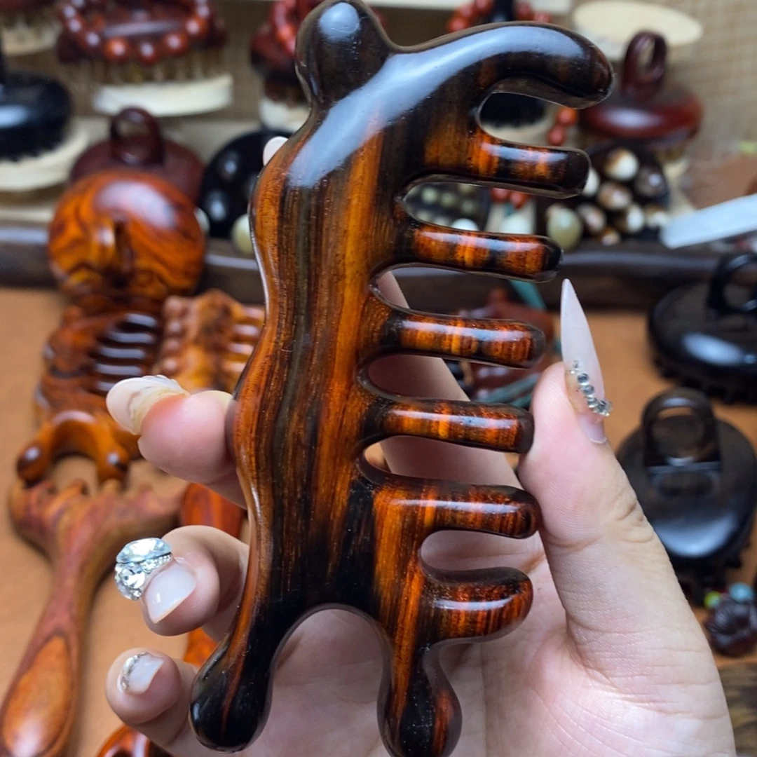 老挝大红酸枝瑕疵蜗牛