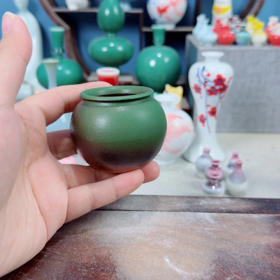 陶瓷手工小花器摆件