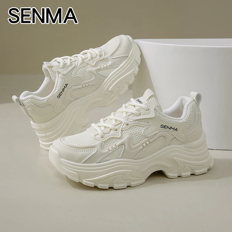 森马女鞋2025年春夏新款透气网面鞋时尚百搭休闲鞋运动鞋老爹鞋