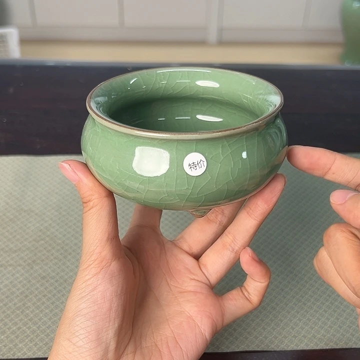 龙泉云间青瓷小米茶器