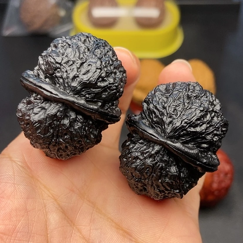 【闪购商品】把件文玩核桃41尺饕餮金蟾51克