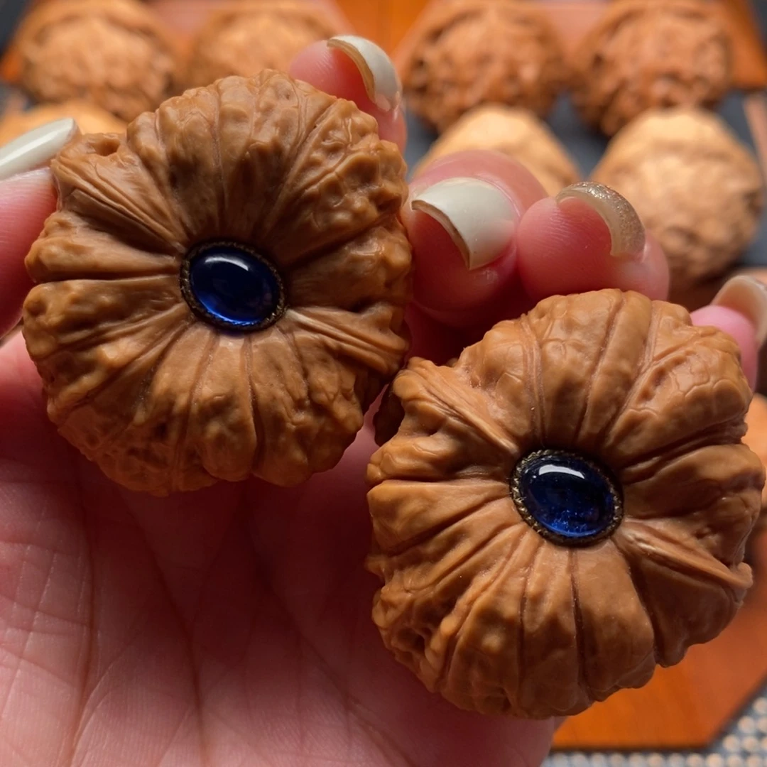 文玩核桃把件39尺南瓜墩