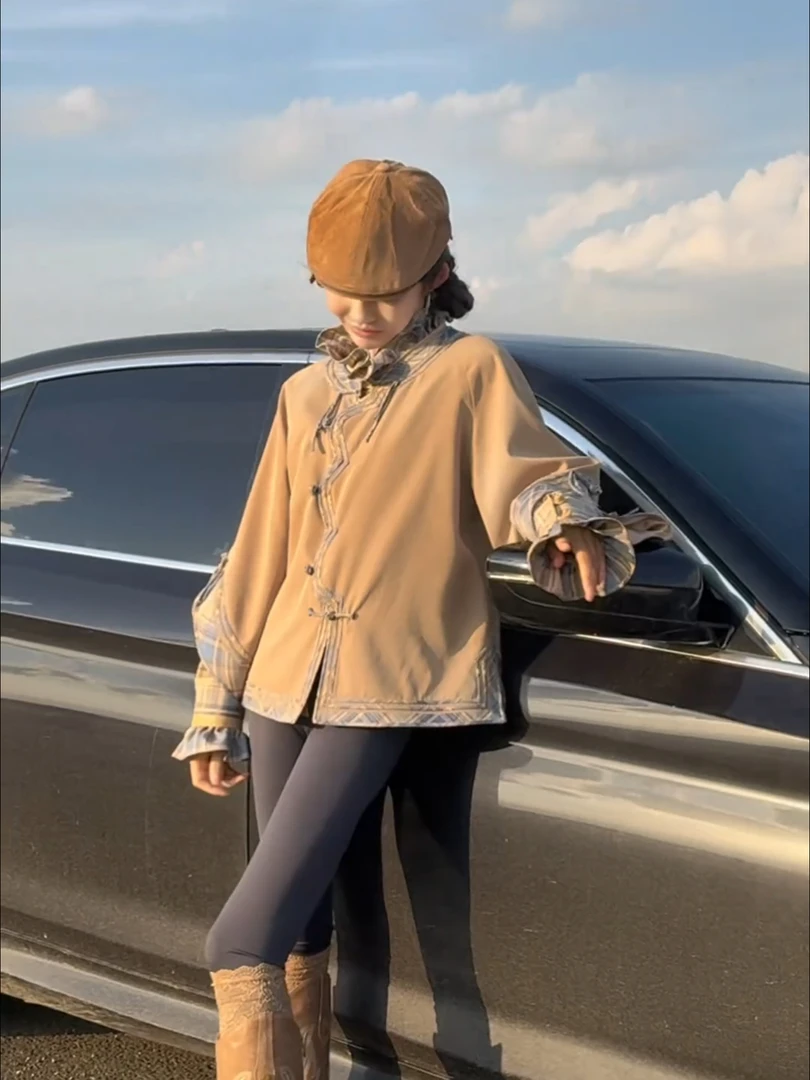 气质高端独特漂亮新中式女装国风复古外套女2025秋季新款唐装上衣