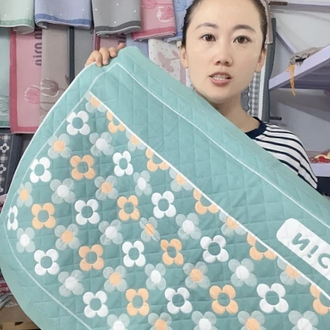棉纱布绿色美好纯棉