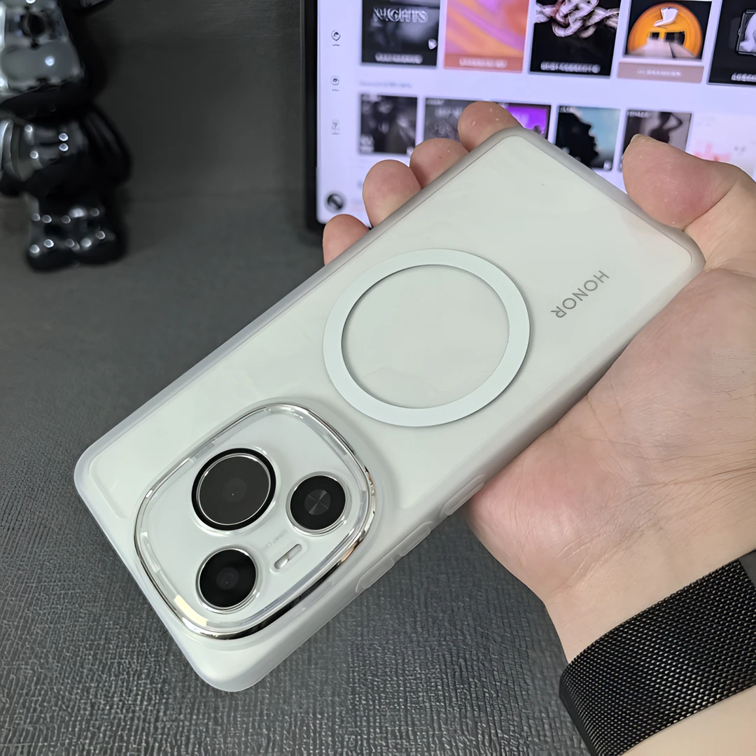 自带镜头膜适用荣耀Power手机壳磁吸圈新款全包防摔软壳honorpawo