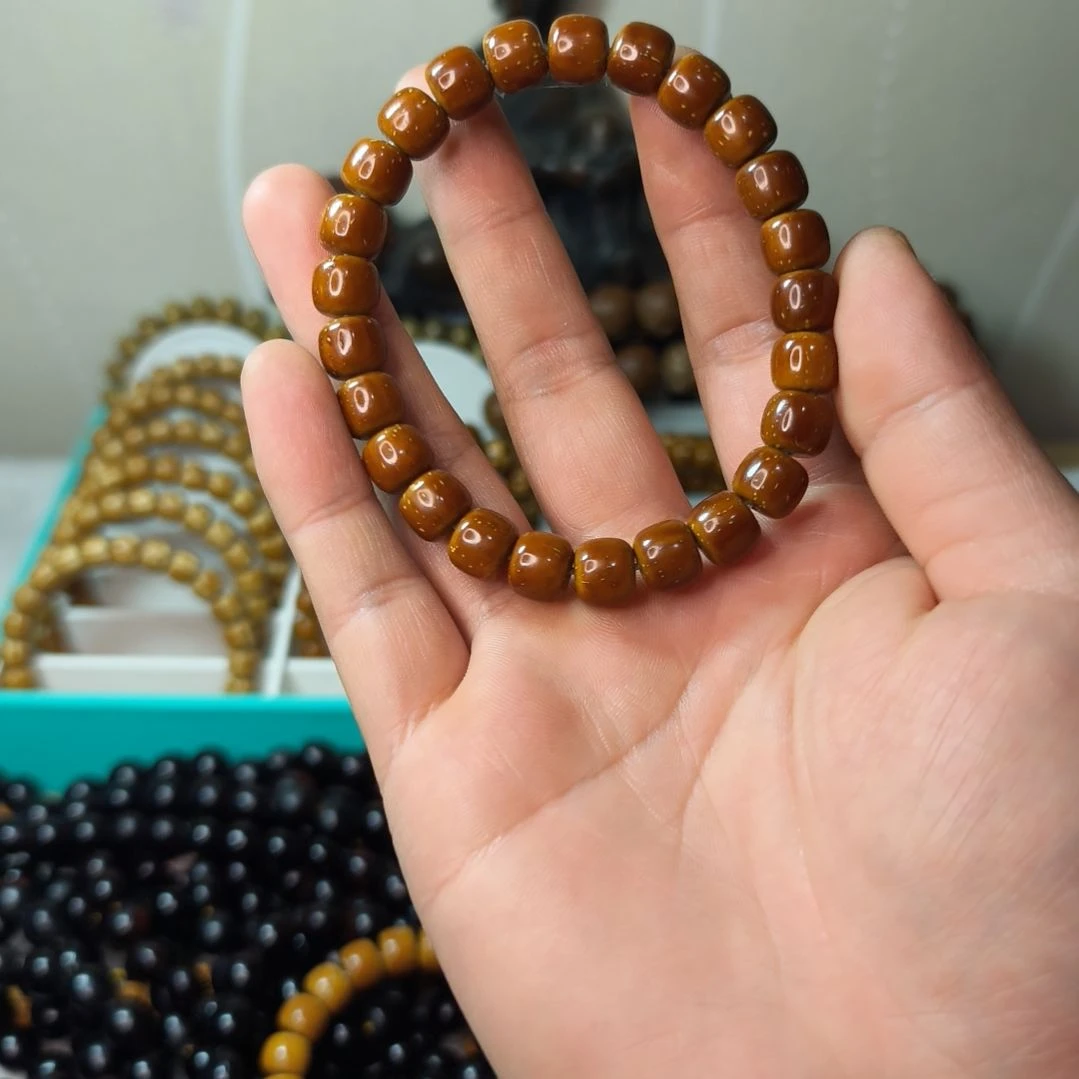 紫金鼠手串^****糊紫金鼠实心老型