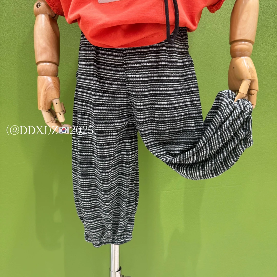 【捡漏】主推！！夏季必入男女童九分横条纹防蚊抖抖裤 KZ25091