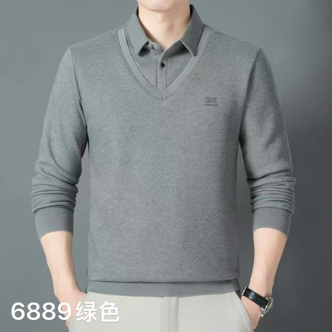 2025秋冬新款加绒假两件-6889