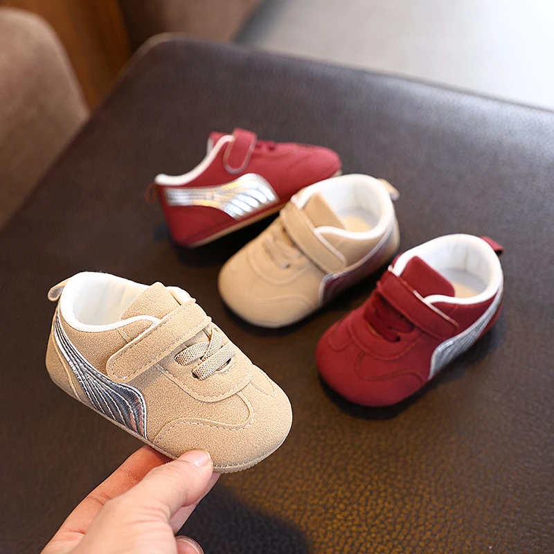 婴儿春季新款软底学步鞋防掉男女宝宝幼儿步前鞋1岁6-8-12个月10