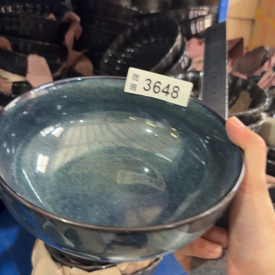 瓷3648 微瑕陶瓷餐具2个