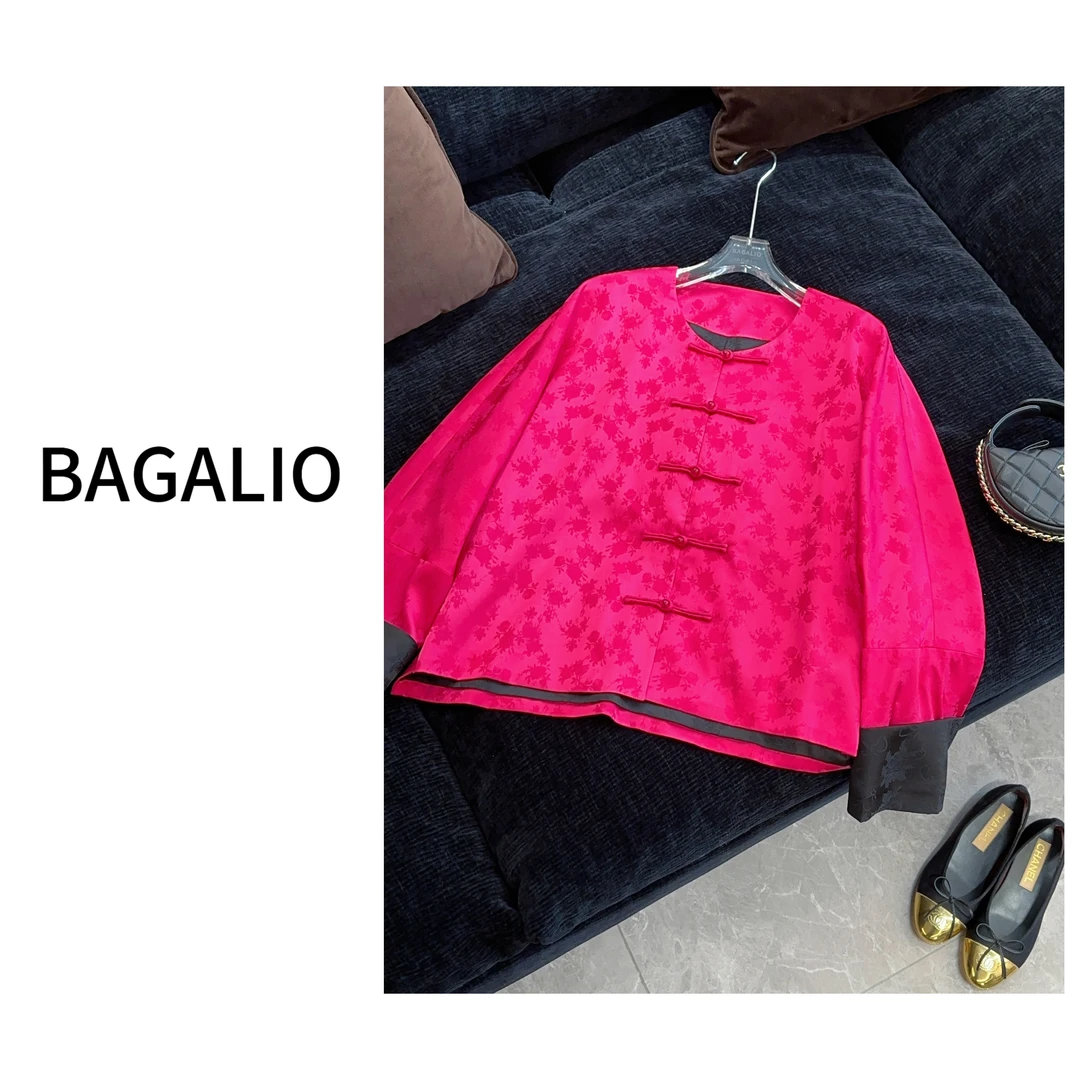 【BAGALIO】新中式 提花盘扣国风外套2437