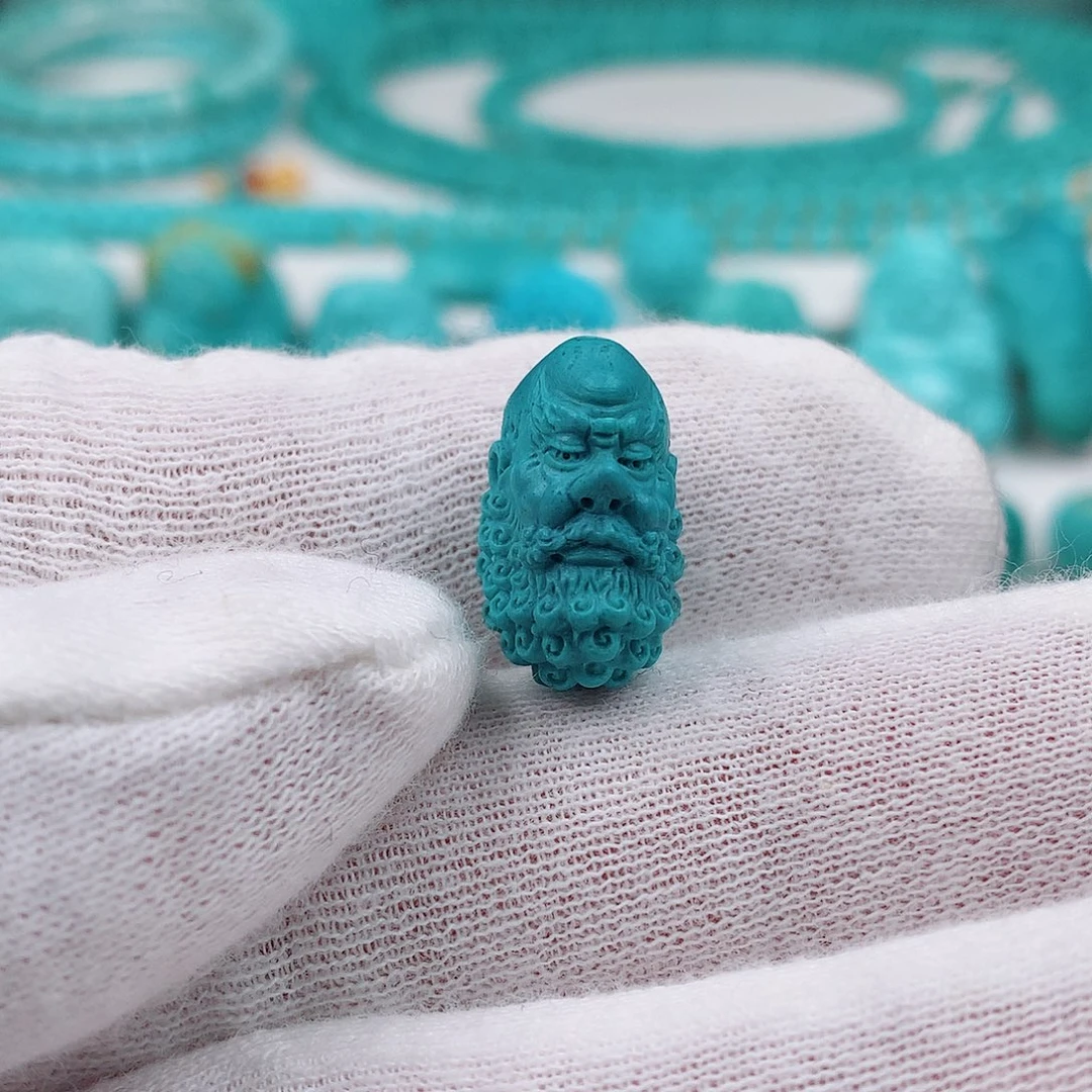 绿松石未镶嵌雾霾蓝2.89克