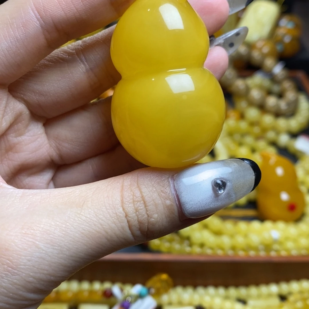 清***水琥珀未镶嵌裸石蜜蜡