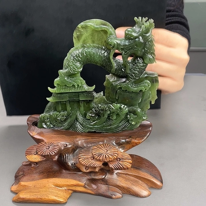 和田玉未镶嵌摆件