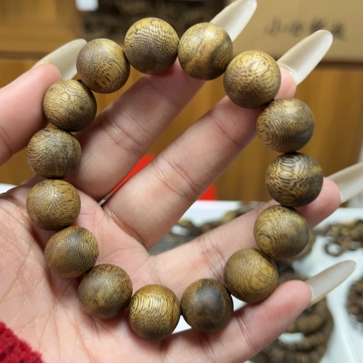 沉香木手串1.5圆珠单圈多样性发1