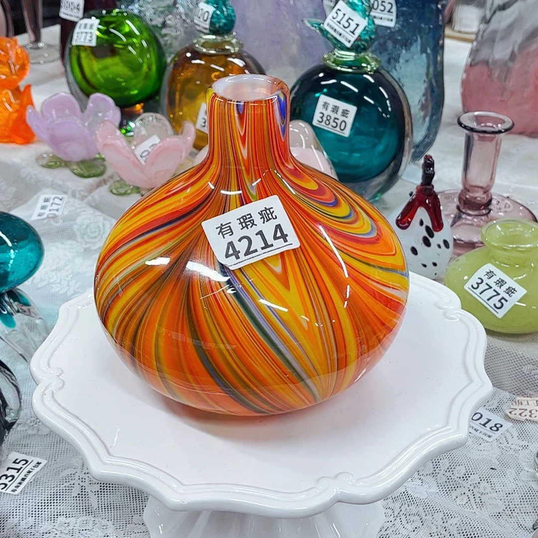 4214南瓜瑕 家悦琉璃摆件福利