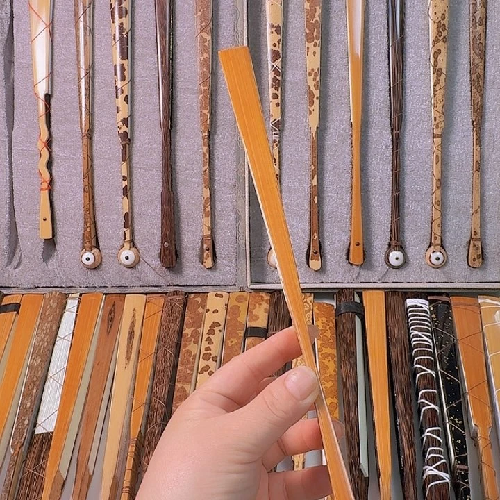 捣***糊竹老玉竹三合青折扇