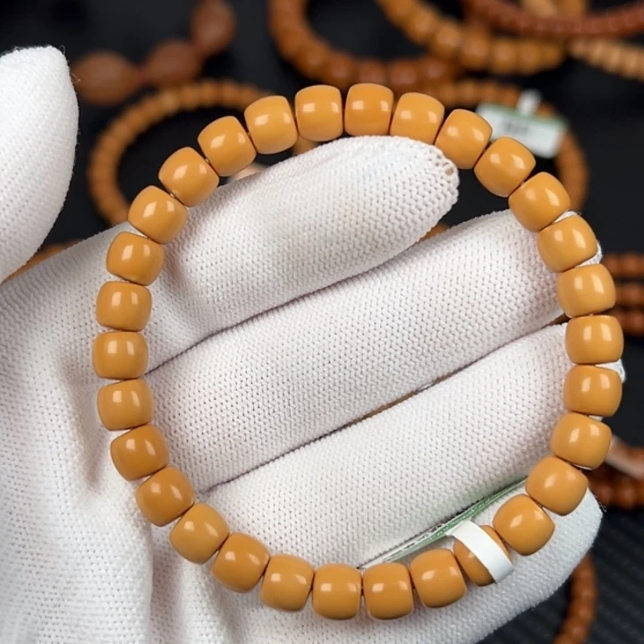 橄榄核手串/手链橄榄核尖直切单圈0.74cm