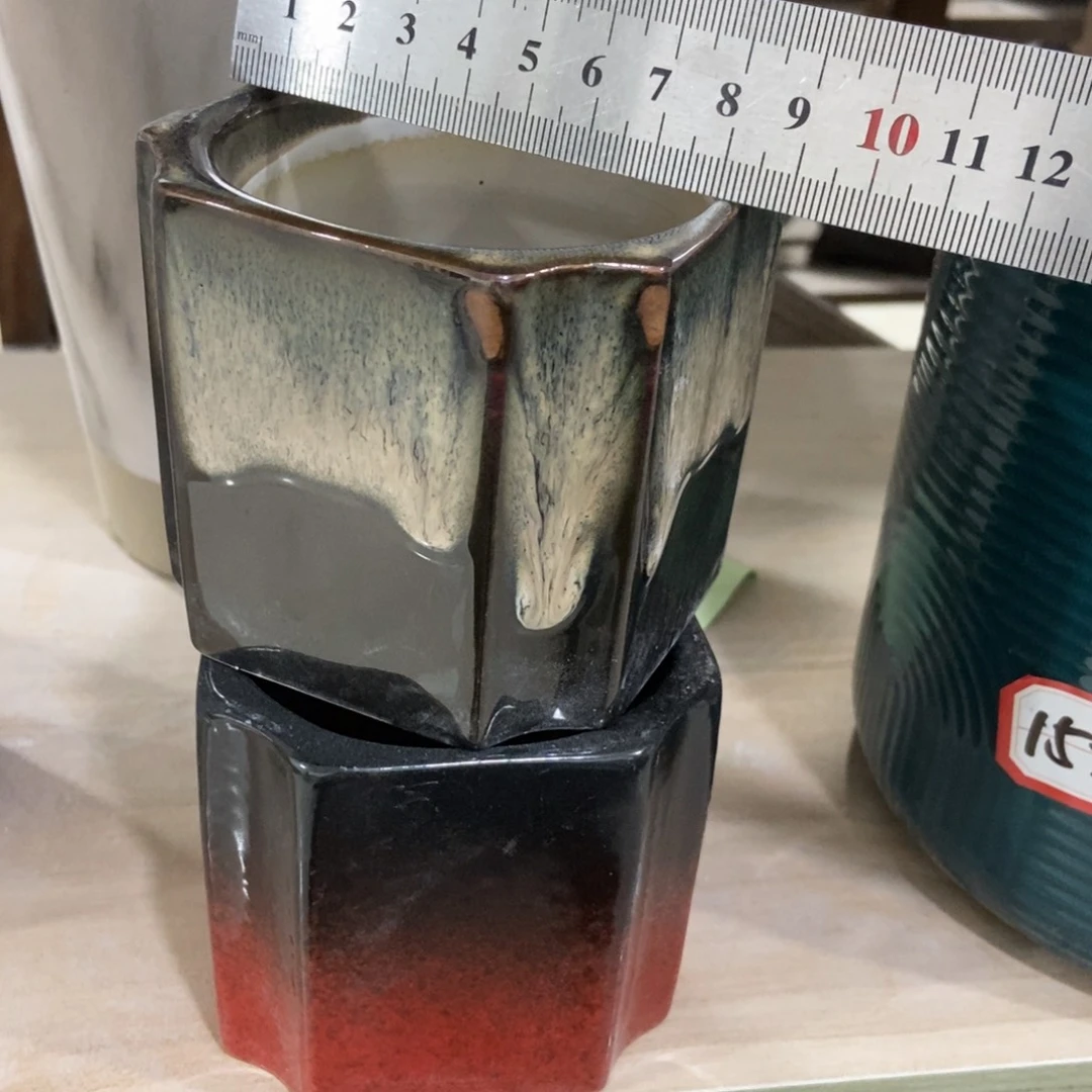 红陶微瑕高温陶瓷花盆