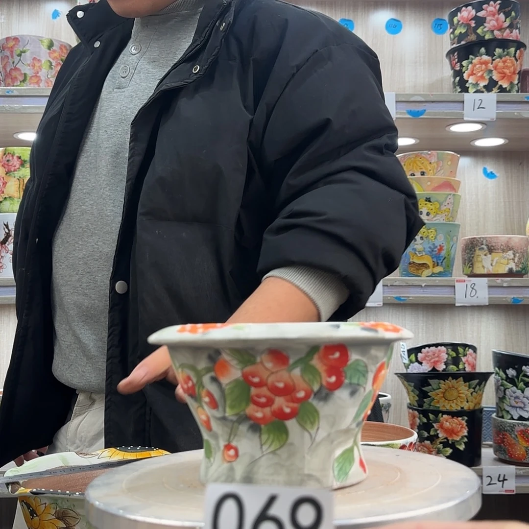 紫砂花盆瑕疵瑕疵069