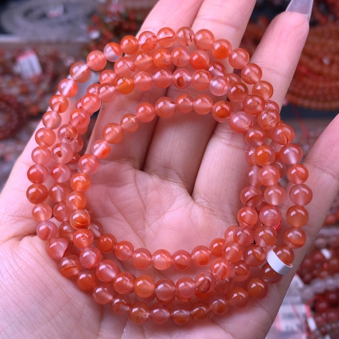 未镶嵌手链南红玛瑙41号高级飘花卡5.5