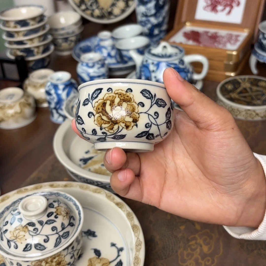 摆件景德镇手绘茶器
